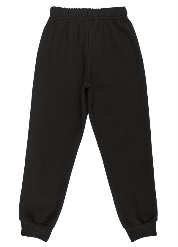 Bee Loop - Calça Menino Básica de Moletom Preto 2