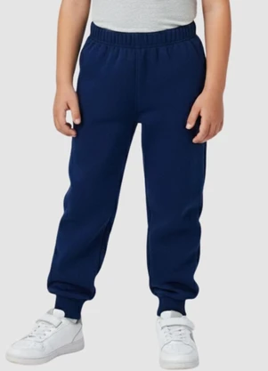 Turminha - Calça Moletom Azul Escuro - TURMINHA