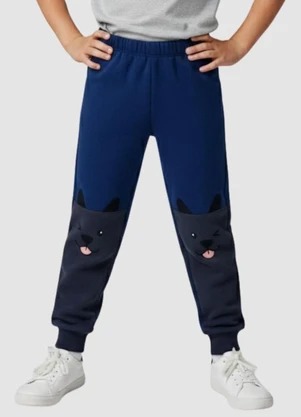 Turminha - Calça Moletom Azul - TURMINHA