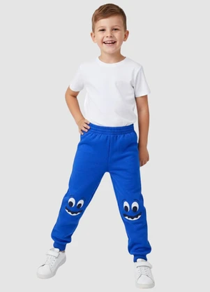 Turminha - Calça Moletom Azul - TURMINHA