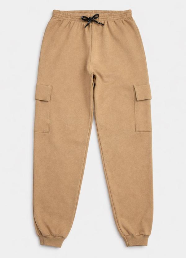 Turminha - Calça Moletom Cargo Marrom 3
