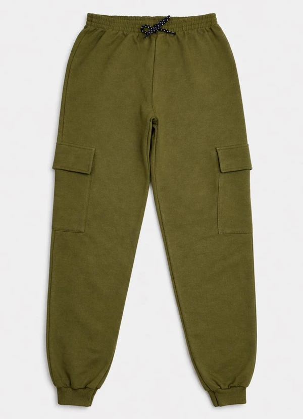 Turminha - Calça Moletom Cargo Verde 3