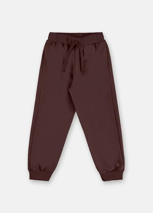 Up Baby - Calça Moletom Felpado Infantil Masc Marrom - UP BABY