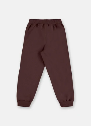 Up Baby - Calça Moletom Felpado Infantil Masc Marrom - UP BABY
