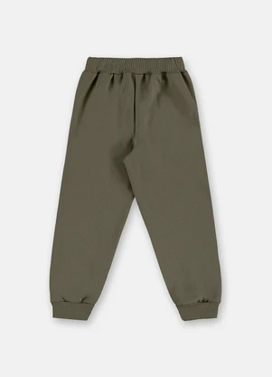 Up Baby - Calça Moletom Felpado Infantil Masc Verde - UP BABY