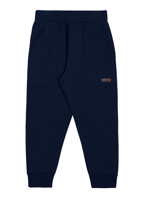 Alakazoo - Calça Moletom Felpado Marinho