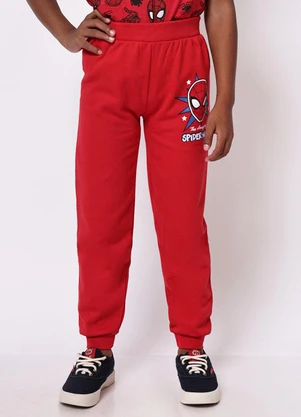 Torra - Calça Moletom Infantil Homem Aranha Vermelha - TORRA