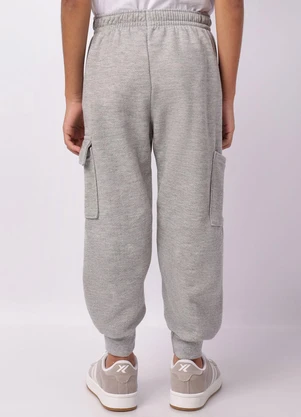 Torra - Calça Moletom Infantil Jogger Bolso Cargo Cinza - TORRA
