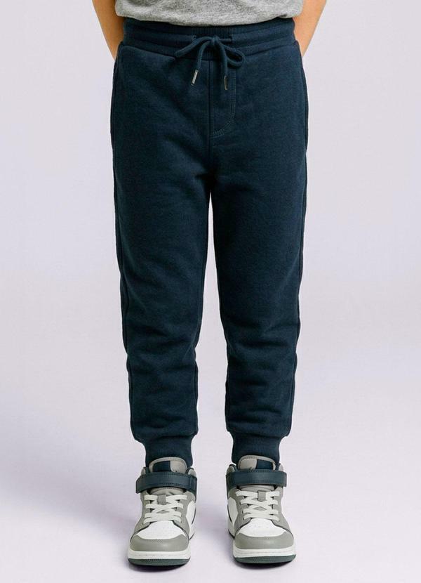 Torra - Calça Moletom Infantil Jogger com Bolsos Marinho
