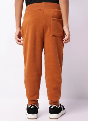 Torra - Calça Moletom Infantil Jogger Peluciada Marrom - TORRA