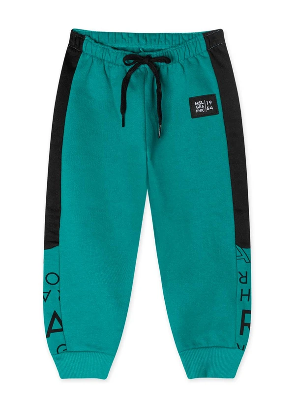 Marisol - Calça Moletom Infantil Masculina Verde