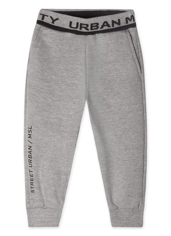 Marisol - Calça Moletom Infantil Mescla