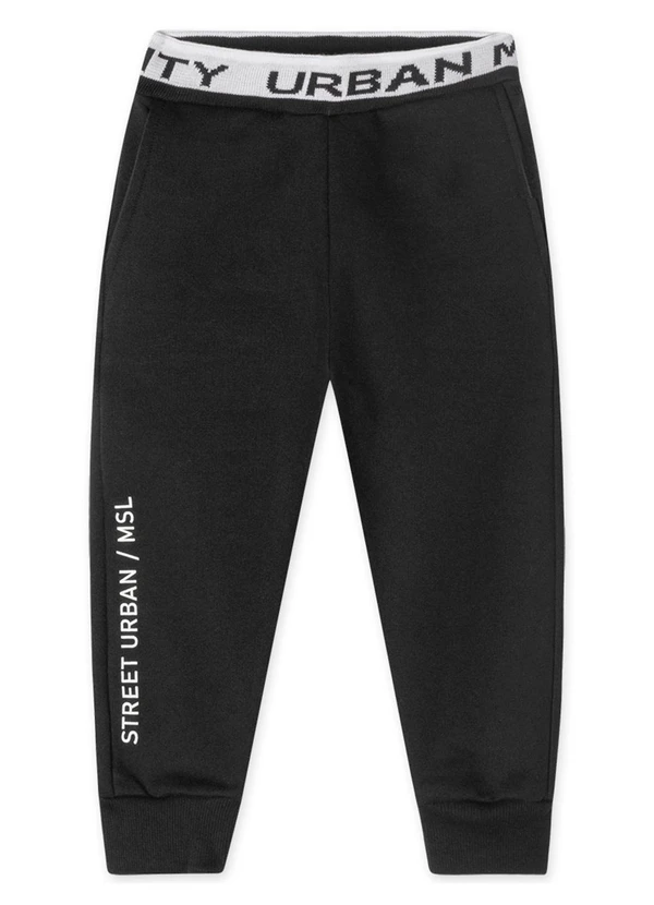 Marisol - Calça Moletom Infantil Preto