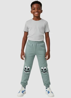 Turminha - Calça Moletom Verde - TURMINHA