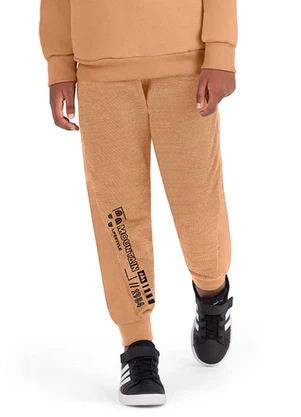 Outlet - Calça Montanha Menino Marrom - OUTLET