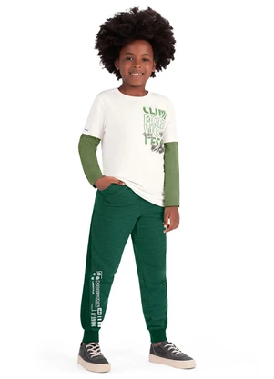 Outlet - Calça Montanha Menino Verde - OUTLET