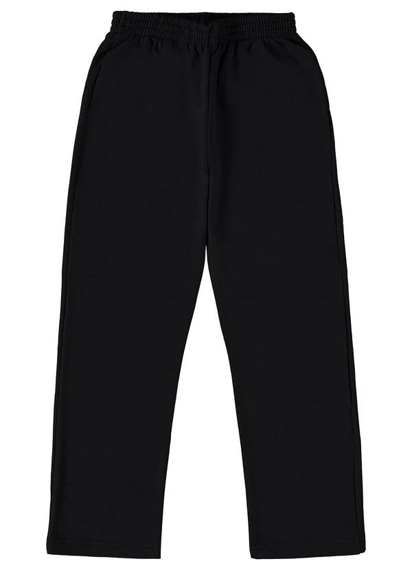 Malwee Kids - Calça Tradicional em Moletom Preto