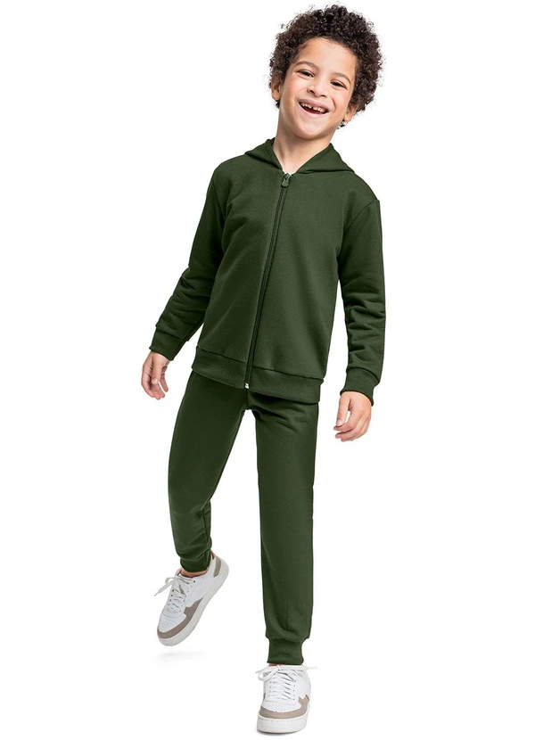 Bee Loop - Calça Unissex em Moletom Verde 3