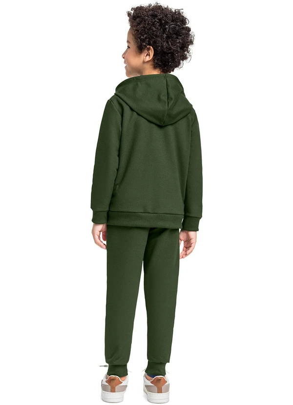 Bee Loop - Calça Unissex em Moletom Verde 4