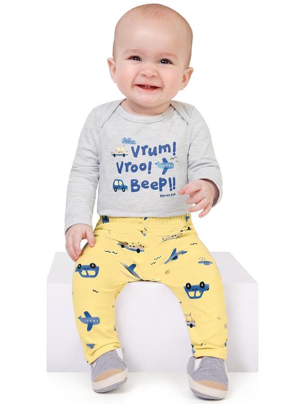 Malwee Kids - Calça Aviãozinho MeninoAmarelo