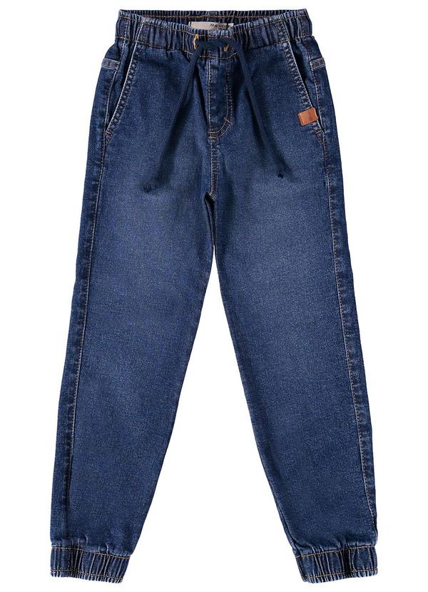 Malwee Kids - Calça Azul Escuro Jogger Jeans Menino 5