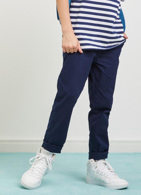 Youccie - Calça Azul Marinho de Sarja Marinho