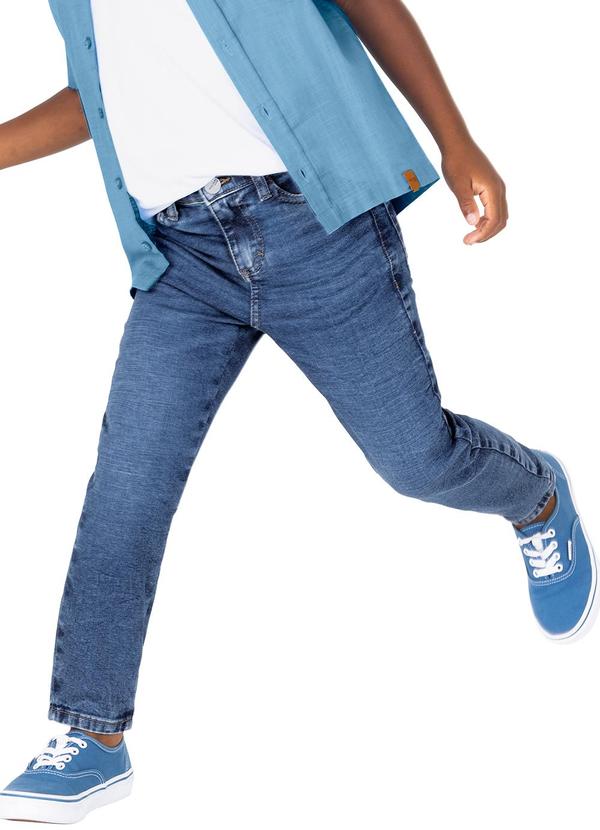 Malwee Kids - Calça Azul Slim Jeans Menino