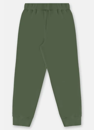 Up Baby - Calça Básica em Moletom Menino Verde - UP BABY