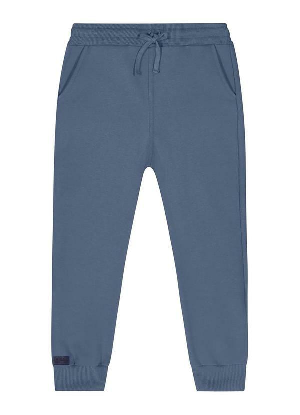 Quimby - Calça Básica em Moletom para Menino Azul