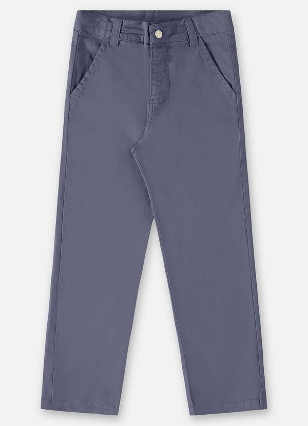 Up Baby - Calça Básica em Sarja Infantil Menino Azul