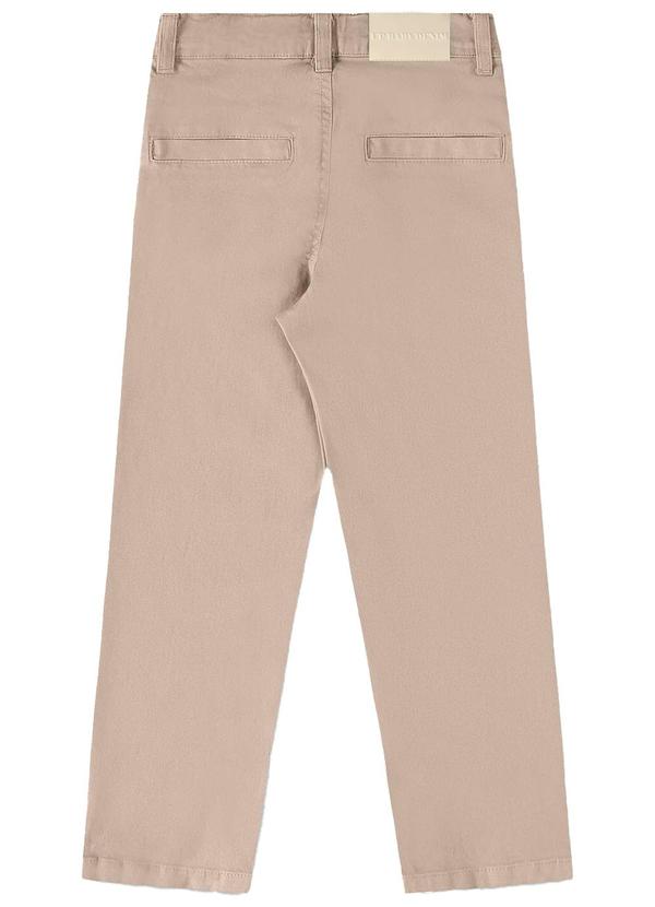 Up Baby - Calça Básica em Sarja Infantil Menino Bege 2