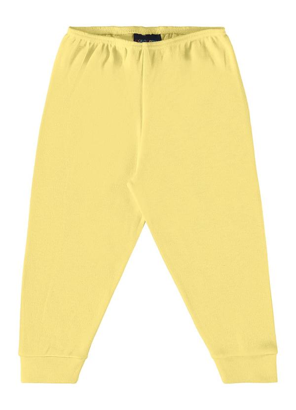 Guloseima - Calça Básica Unissex para Bebê Amarelo