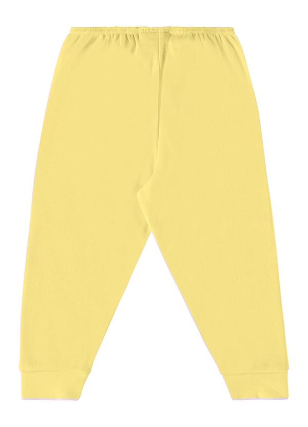 Guloseima - Calça Básica Unissex para Bebê Amarelo 2