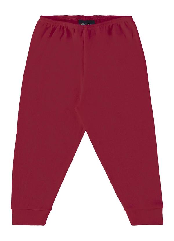 Guloseima - Calça Básica Unissex para Bebê Vermelho