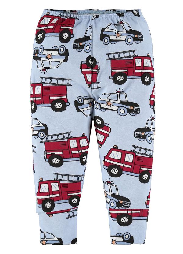 Up Baby - Calça Bebê em Suedine Azul 1