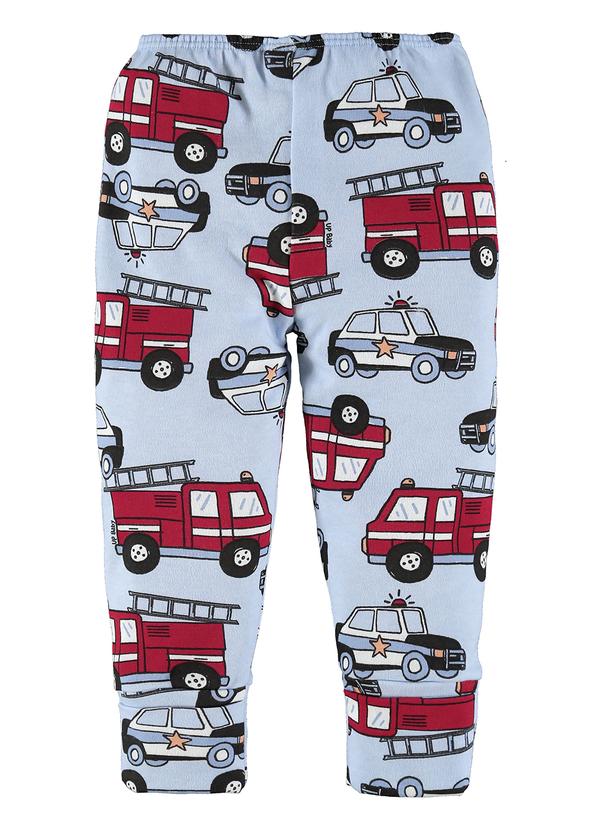 Up Baby - Calça Bebê em Suedine Azul 2