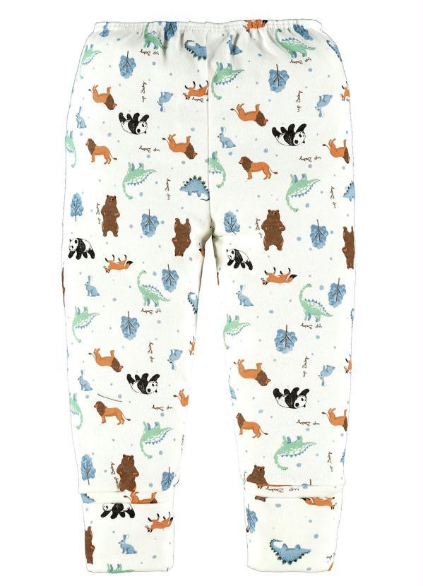 Up Baby - Calça Bebê em Suedine Branco 2