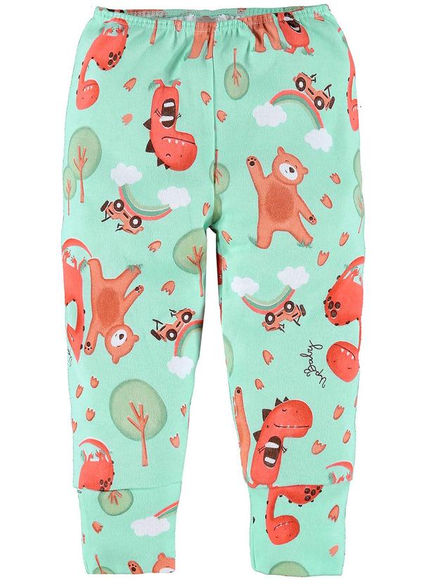 Up Baby - Calça Bebê em Suedine Verde 1