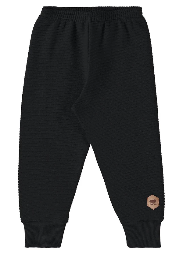 Marlan - Calça Bebê Menino Gorgurinho Baby Preto 3