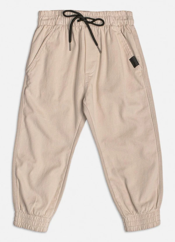 Youccie - Calça Bege de Sarja e Moletom Off White 4