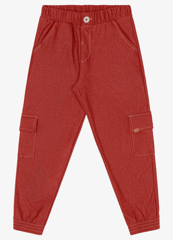 Trick Nick - Calça Cargo Infantil Laranja