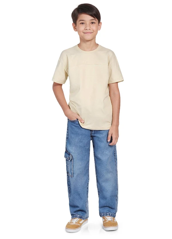 Fkn Play Denim - Calça Cargo Jeans Medio 3