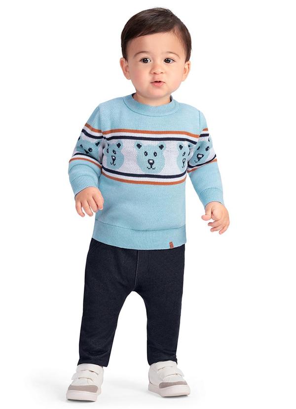 Alenice - Calça Casual Azul 2