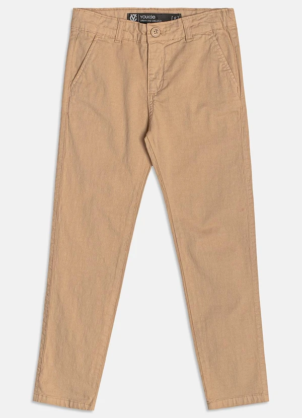 Youccie - Calça Casual de Sarja Toffee Toffee 5