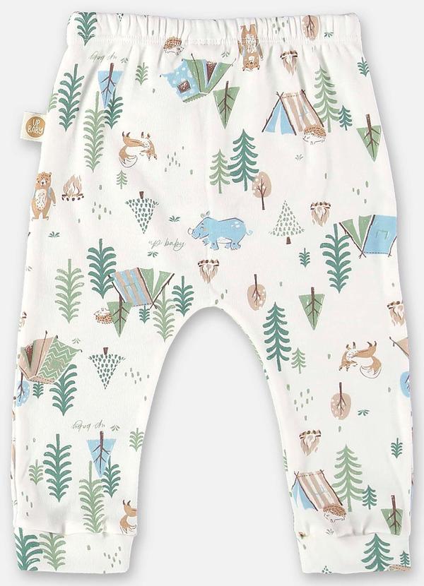 Up Baby - Calça Comfy para Bebê Menino Off White 2