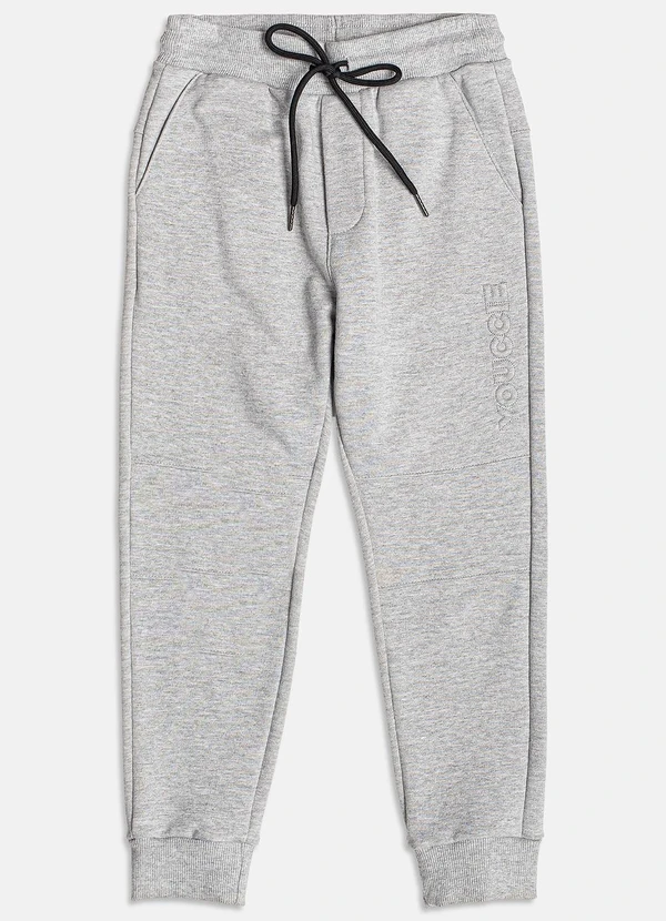 Youccie - Calça de Moletom Cinza Cinza