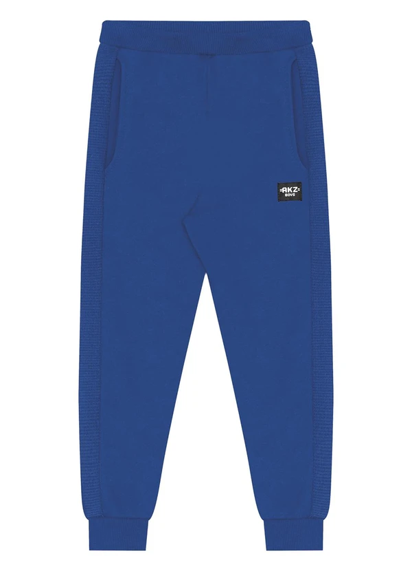 Alakazoo - Calça de Moletom com Recortes Laterais Azul