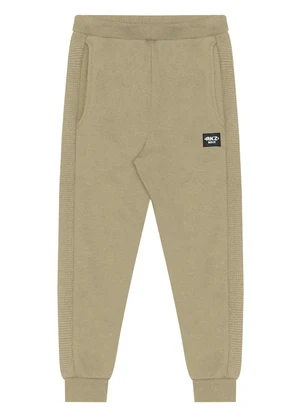 Alakazoo - Calça de Moletom com Recortes Laterais Bege - ALAKAZOO