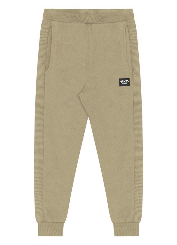 Alakazoo - Calça de Moletom com Recortes Laterais Bege 1