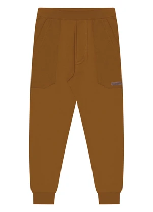 Alakazoo - Calça de Moletom Felpado com Bolsos Laranja - ALAKAZOO